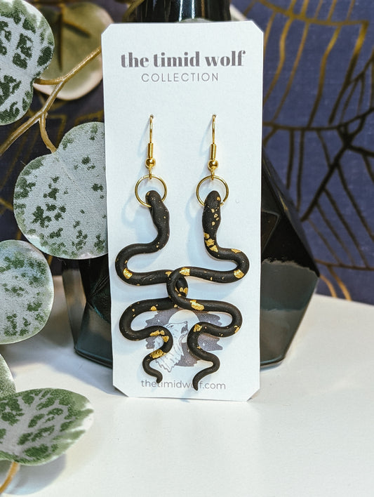 Black and Gold Snake