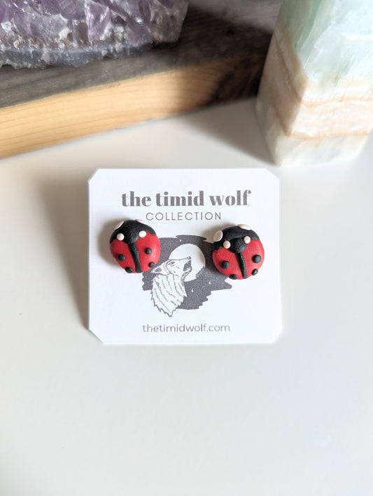 Ladybug Studs
