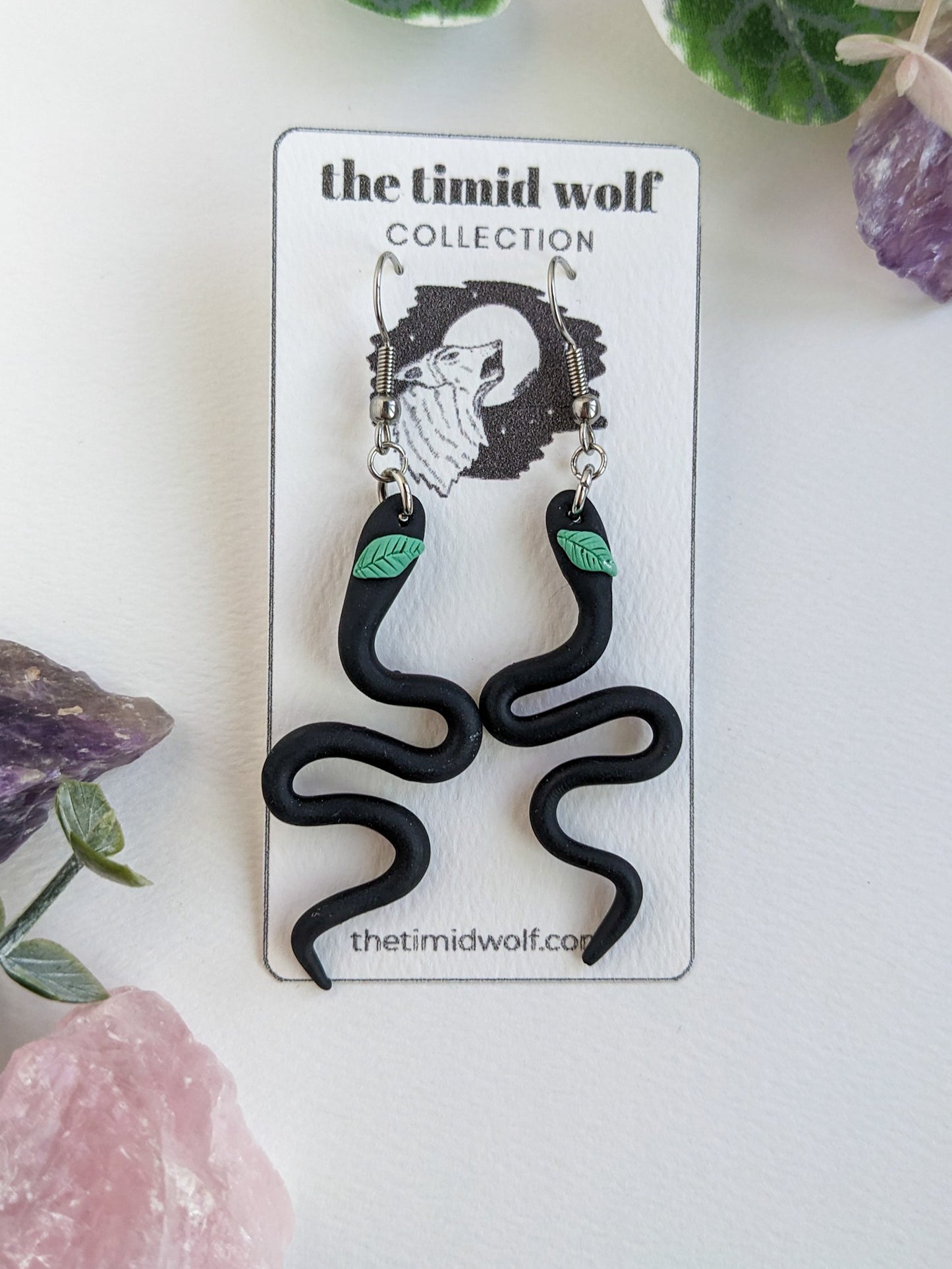 Black Snake With Leaf Hat